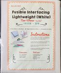 MAROBEE White Fusible Interfacing Lightweight Non-Woven for Sewing and Webbing Projects, Ultra Adhesive Bond Iron-On One Sided - Cutaway Embroidery Stabilizer DIY Crafts (40 Inch x 3 Yard)