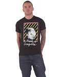 Plastic Head A Flock of Seagulls 'Neon Logo' (Black) T-Shirt (Medium)