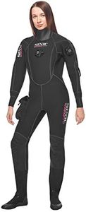 SEAC Women's Warmdry 4mm Neoprene Dry Suit, Black, Medium
