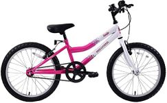 Professional Sparkle 20" Wheel Girls Kids Mountain Bike Single Speed White/Pink Age 7+