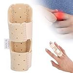 Adjustable Finger Splint, Trigger Finger Splint Finger Orthotics Support for Trigger Finger, with Fixed Aluminum Band for Middle Index Ring Finger