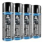 4 x AAB Compressed Gas Duster 400ml - Compressed Air for Computer, Keyboard, and Other Office Equipment, Laptop Cleaner, PC Cleaning Kit, Air Duster, Can of Air, Aerosol Duster, Canned Air