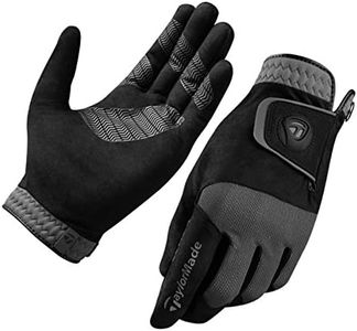 TaylorMade Men's Rain Control Golf Glove, Black, Medium/Large