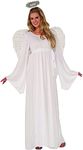 Forum Women's Angel Dress and Halo Value Costume, White, STD