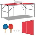 Soozier Mini Ping Pong Table Set fo