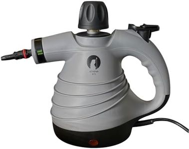 Athena AT1 Handheld Steam Cleaner | Chemical-Free Steam for Allergens & Bed Bugs | 3 Bar Pressurised Steam | 9-Piece Accessory Kit