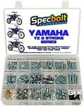 250pc Specbolt Bolt Kit for Yamaha YZ 80 85 125 250. For Maintenance Upkeep and partial Restoration. OEM Spec Fasteners YZ80 YZ85 YZ125 YZ250