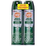 OFF Deep Woods Insect and Mosquito Repellent, Bug Spray Ideal for Camping, Hiking and Hunting, Up to 8 Hours of Protection, 230g Each, 2pk, (Packaging May Vary)