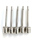 Lionstrike Stainless Steel Ball Pump Needle, Football Pump Needle, Ball Inflator Needle with Side Holes For Inflating Various Sports Balls (5 Pack Needle Set)