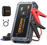 7000A Jump Starter Power Pack, 12V Car Battery Booster Jump Starter for Up to All Gas and 10.0L Diesel Engine Car jump starter, Jump Pack, Battery Booster with Jumper Cable,Lights,Storage Case,Compact