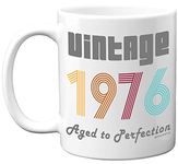 Stuff4 48th Birthday Gifts for Men Women - 1976 Vintage Coffee Mug, 11oz Ceramic Dishwasher Safe Mugs, Best Friend Mug for Birthday or Christmas, Funny 48th Birthday Gifts for Him Her