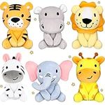 6 Pcs Mini Stuffed Forest Animals J