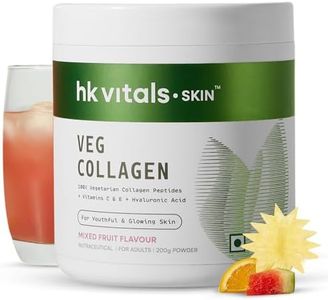 hk vitals Veg Collagen Supplement Powder (Mixed Fruit, 200g) | Collagen Peptides with Vitamin C, E | For Healthy Skin, Hair & Nails