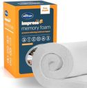 Silentnight Impress Memory Foam Mattress Topper - 7cm Extra Thick Luxury Orthopedic King Size Mattress Topper for Back and Neck Pain - Removable Washable Cover