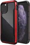 E-Sell Enterprise, Defense Shield Series Case for �iPhone 11 Pro�(5.8" inch) - Military Grade Drop Tested, Anodized Aluminum, TPU, and Polycarbonate Protective Case for Apple iPhone 11 Pro (Red)