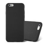 cadorabo Case works with Apple iPhone 6 PLUS/iPhone 6S PLUS in FROST BLACK - Shockproof and Scratch Resistant TPU Silicone Cover - Ultra Slim Protective Gel Shell Bumper Back Skin