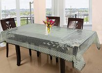 Kuber Industries Dining Table Cover 6 Seater|Floral Table Cover 6 Seater|Table Cover for Home D cor|Cream