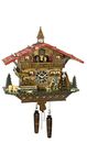 Quartz Cuckoo Clock Swiss House with Music, Turning Dancers, Wanderer and Mill-Wheel TU 4267 QMT HZZG