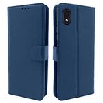 Pikkme Samsung Galaxy M01 Core Flip Cover Magnetic Leather Wallet Case Shockproof TPU for Samsung Galaxy M01 Core (Blue)