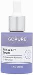 goPure Actives Firm & Lift Serum - Anti-Aging Serum with Retinol for more Smooth, Even-Texture and Glowing Skin, and Antioxidant Bakuchiol for Collagen Support and Firmer-Looking Skin - 1 fl oz