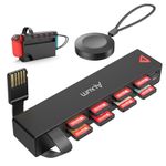 Alxum Switch Game Card Reader, Upgrade Nintendo Switch Game Card Switcher with Remote Control Switching, 8-in-1 Switch Game Changer (4 for Game+4 for Storage) Quick Switching for Switch/Switch OLED