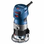 Bosch GKF125CEN Palm Router - 1.25 HP Max Torque Variable Speed Compact Router with Case