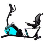 Hercules Fitness RB15 Exerciser Recumbent Bike Back Rest Max User Weight 110 Kgs Manual Magnetic Resistance Control Resistance 3 kg Flywheel Step through LCD Display