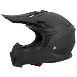 Zorax Matt Black XXL (63-64cm) ZOR-X309 Dual Sport Motorbike Motocross Helmet ECE 2206 Approved Dirt Bike MX Crash Helmet