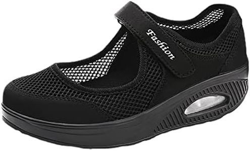 Pratvider Zapatos sin Cordones con Aire | Zapatos Casuales Tenis para Caminar sin Cordones para Mujer,Zapatos con cojín Aire para Mujer, Zapatos para Caminar Tejidos elásticos