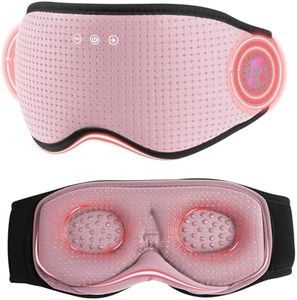 MUSICOZY Sleep Headphones with Bluetooth 5.4 Sleep Mask, Removable 3D Eye Cups for Zero Pressure Comfort, Wireless Bluetooth Eye Mask for Sleeping with Timer