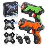 Laser Tag Toy Gun, 2 Sets Infrared Laser Tag Guns with Vest, Laser Battle Blaster Gun Set Laser Tag Game for Kids Adults Toy Gifts for Boys Girls Age 6 7 8 9 10 11 12+ Years