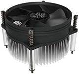 Cooler Master i50 CPU Air Cooling System for Intel LGA 1700 Sockets - 60.8mm Extra Low-Profile, Super-Thin Aluminium Heatsink, Quiet 92mm Fan (40.87 CFM, 1.93 mmH2O, 26.8 dBA, 2200 RPM)