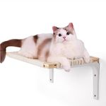 BEBOBLY Floating Cat Wall Shelves and Perch for Indoor Cats | Hanging Cat Hammock Wall Mounted Cat Bed | Solid Modern Pet Kitten Stairs Ladder Furniture for Sleeping Playing Climbing Lounging