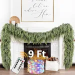 Cedar Christmas Garland with Lights