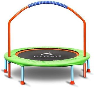 CLORIS Trampoline 38-inch Portable Rebounder Trampoline with Adjustable Foam Handle,Foldable Fitness Body Exercise for Indoor and Outdoor Play Max Load 220lbs