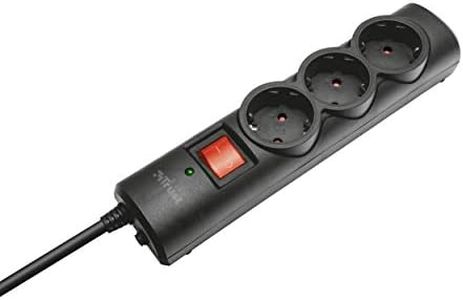 Trust Surge Guard Surge Protector with 3 Ports Black