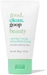 good.clean.goop beauty The Fruit Facial Exfoliating Scrub | Gentle Face Exfoliator to Smooth Skin Texture | AHA Glycolic Acid, Grape Seed Exfoliant & Chia Seed Oil | Cruelty Free | 2 fl oz