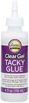 Aleene's 17374 Clear Gel Tacky Glue, 118mL, 4-Ounce