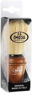 Omega Ash Wood Handle Boar Hair Shaving Brush