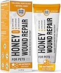 Honey Silver Wound Care for Pet no Antibiotic Wound Ointment for Dogs - Hot Spot Treatment for Dogs & Horses – Cat & Dog Wound Care for Cuts, Rashes, Irritation Honey Wound Repair Gel with Silver 2 Oz