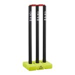 Ram Cricket Crazy Cricket Batting Stumps - Durable Plastic Construction with Unparalleled stability base – 71 cm Tall – Suitable for Cricket Training, Cricket Matches, Garden, Beach, or Park