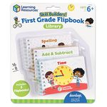 Learning Resources Skill Builders! First Grade Flipbook, Library First Grade, Learning Activities, Educational Toys for First Graders, Toddler Activity Book, 3 Pieces, Ages 6+