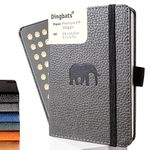 Dingbats* - Wildlife Dotted Pocket Notebook A6 - PU Leather Hardcover Journal - Ideal for Work, Travel - Pocket, Elastic Closure, Pen Holder, Bookmark