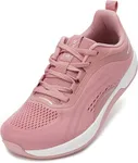 WHITIN Women's Zero Drop Wide Width Toe Box Road Running Shoes Size 7 Comfy Slip Resistant Sport Training Tennis Sport Walking Sneaker 38 Pink