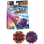 Beyblade Burst QuadStrike Dual Pack, Ambush Nyddhog N8 & Chain Poseidon P8 Competition Spinning Top