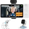 Wireless Baby Car Camera 5”HD 1080P IPS Anti-Glare Screen USB Powered,Temperature Alert, Clear Night Vision & VOX Mode,360° Rotatable Rear Facing Monitor Baby Essentials Shower Gifts for Home Pets
