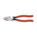 Side Cutter Linemans Pliers Cut ACSR, Screws, Nails, Hard Wire, 9-Inch Electrical Pliers Klein Tools HD2000-9NE, Red