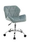 HNNHOME Modern Eris Padded Swivel Fabric Home Office Desk Computer Chair, Height Adjustable (Light Green, Velvet)