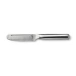 Starfrit Gourmet Steel - 3-in-1 Butter Knife - 3.5" Sharp Blade to Cut, Grate and Curl Butter - Stainless Steel