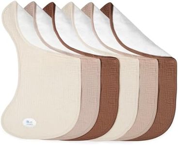 lulumoon Muslin Burp Cloths for Babies: 100% Soft Cotton Large Burping Cloths - Neutral Baby Burp Rags for Boy and Girl - Absorbent Burp Cloth for Spit-Ups 6 Pack